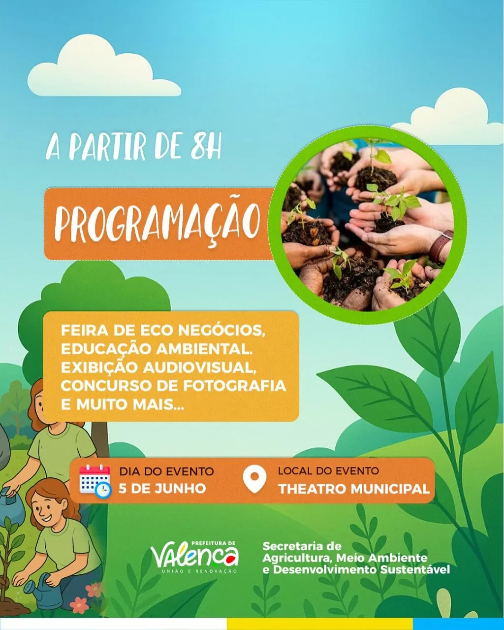 Prefeitura de Valença promove programação especial no Theatro Municipal pelo Dia Mundial do Meio Ambiente