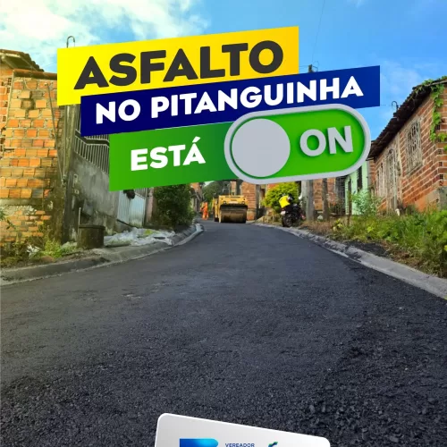 “Uma conquista histórica para o bairro do Pitanguinha”, comemora o Vereador Fabrício Lemos.