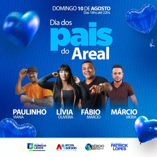 Vereador Fabrício Lemos comemora o Dia dos Pais com programação especial de música, cultura e momentos de integração.