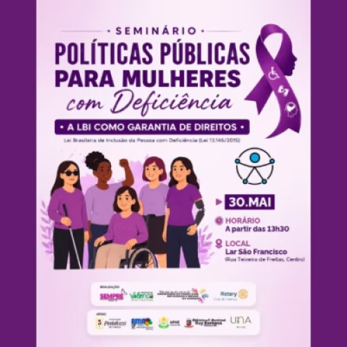 Valença promove seminário sobre políticas públicas para mulheres com deficiência