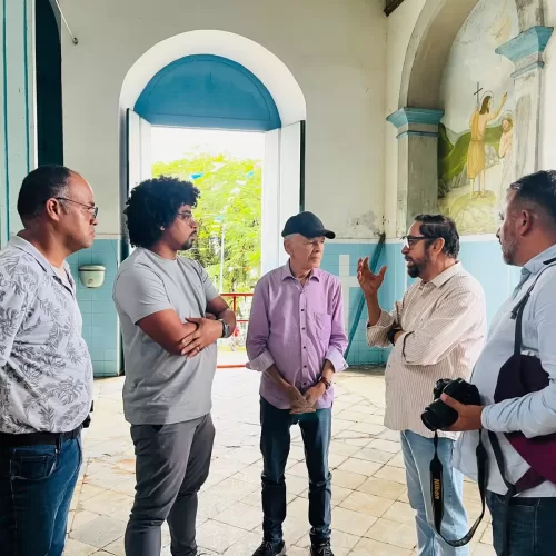 Prefeito Marcos Medrado acompanha Visita Técnica às obras de recuperação da Igreja Matriz de Valença