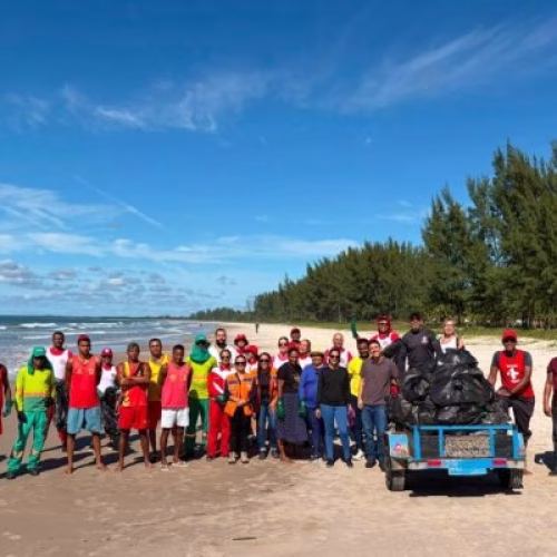 Ação Oceano Vivo, Praia Limpa mobiliza órgãos públicos e sociedade em Guaibim